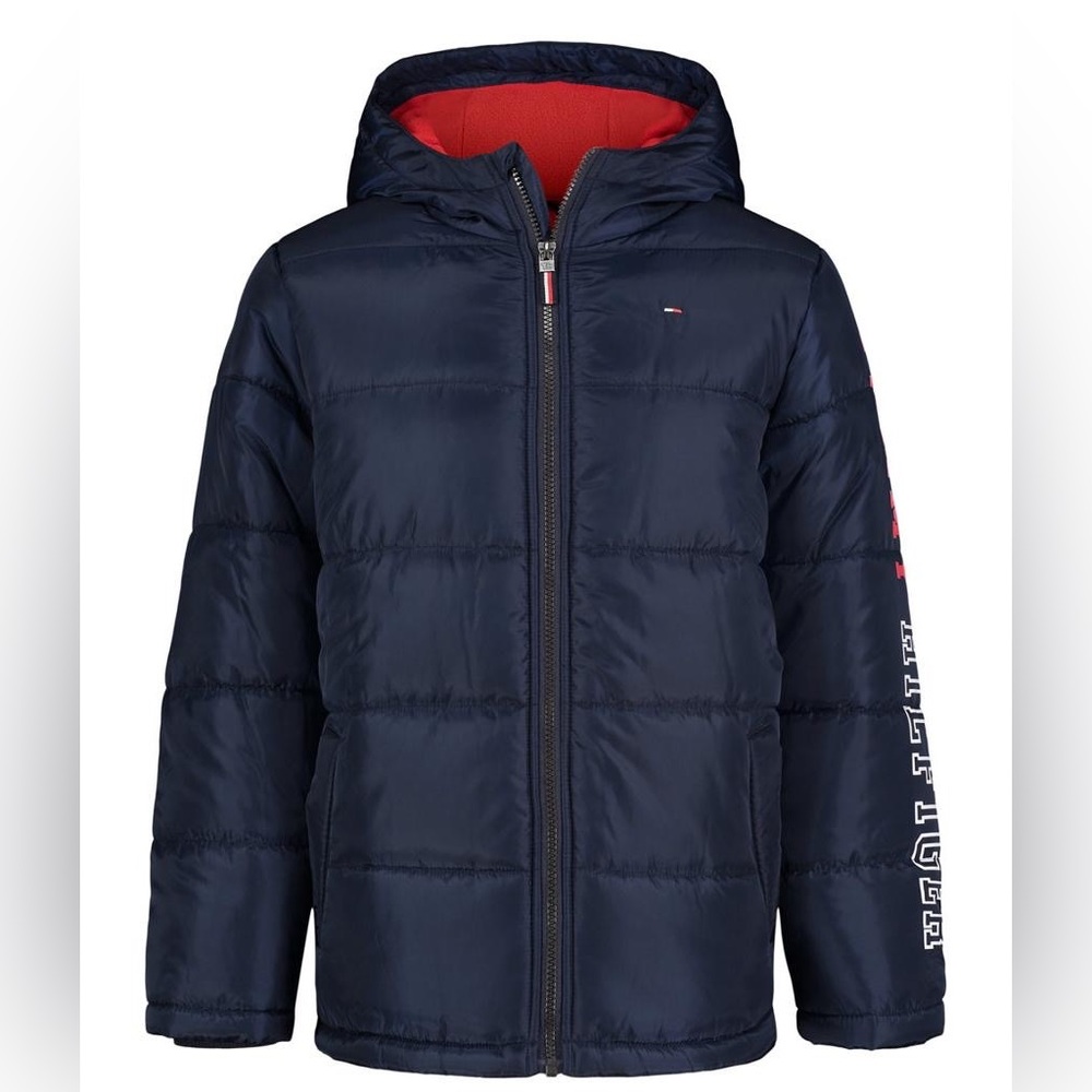 Tommy Hilfiger Toddler/Little Boys Logo Hem Puffer Coat